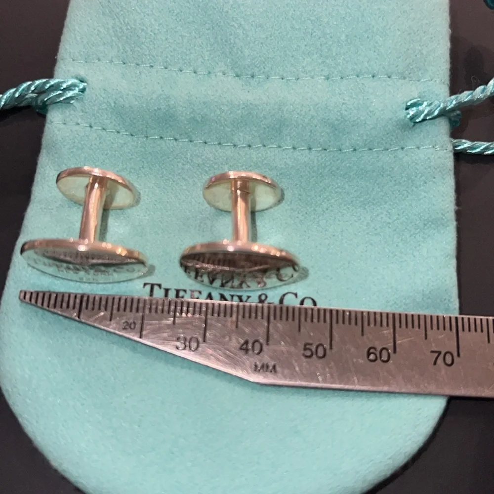 Tiffany & Co. Please Return to Tiffany Cuff Links-Authentic-EUC
